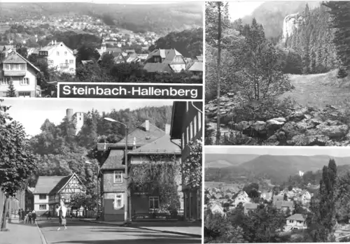 AK, Steinbach-Hallenberg, vier Abb., 1988