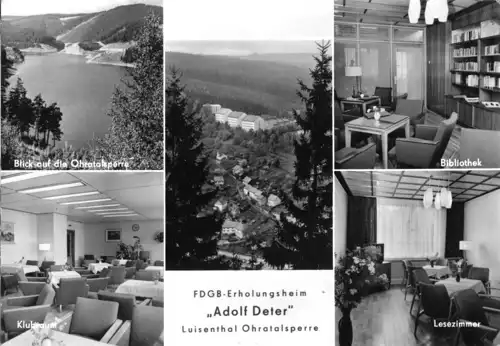 AK, Luisenthal Thür. Wald, Ohra-Talsperre, FDGB-Heim "Adolf Deter", 1983
