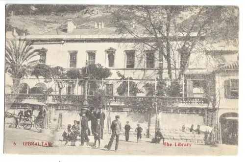 AK, Gibraltar, The Libary, um 1910