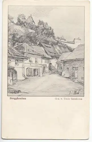 AK, Rumänien, Siebenbürgen, Schässburg, Sighisoara, Berggässchen, um 1930