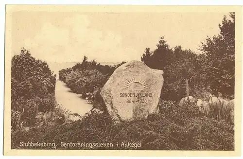 AK, Falster, Stubbekobing, Genforeingstenen i Anlaeger, 1930er