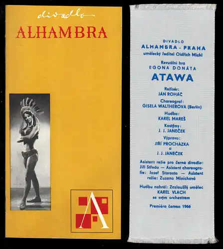 Revueprogramm, Alhambra-Revue-Theater Prag, Revue "Atawa",1966
