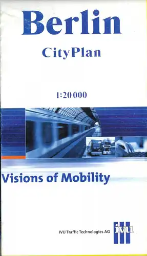 Stadtplan Berlin, City Plan, 2001, Werbeplan: Visions of Mobility
