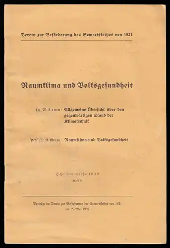 Verein zur Beförderung des Gewerbefleißes, 1939, Heft 4, Klimatechnik