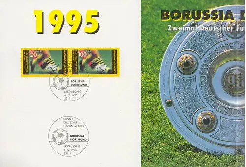 Philatelistischer Erinnerungsblatt, Borussia Dortmund, Deutscher Meister 1995/96