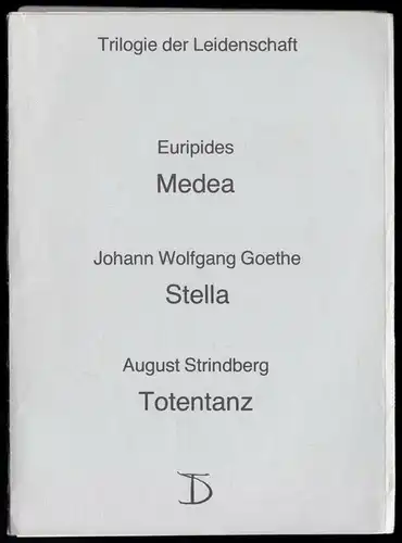 Theaterprogramm, Deutsches Theater Berlin, August Strindberg, Totentanz, 1987