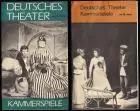 zwei Progammblätter, Deutsches Theater Berlin, Kammerspiele, 1966 u. 68