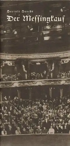 Theaterprogramm, Berliner Ensemble, Der Messingknauf, 1963