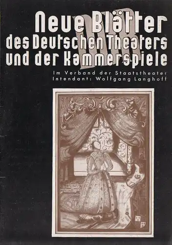Neue Blätter des Deutsches Theaters und der Kammerspiele, Heft 4/51