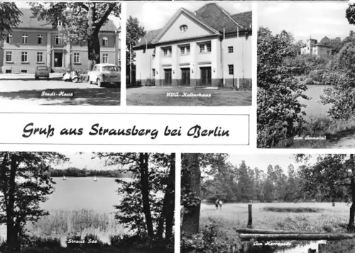 AK, Strausberg b. Berlin, fünf Abb., 1967