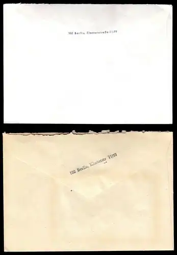 zwei Gebühr bezahlt - Belege der Deutschen Post der DDR, 1980er + Beilage