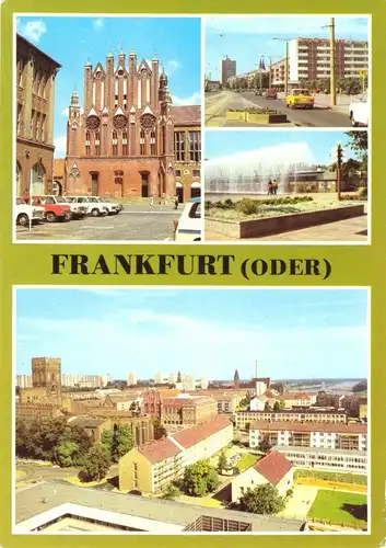 AK, Frankfurt Oder, vier Abb., 1981