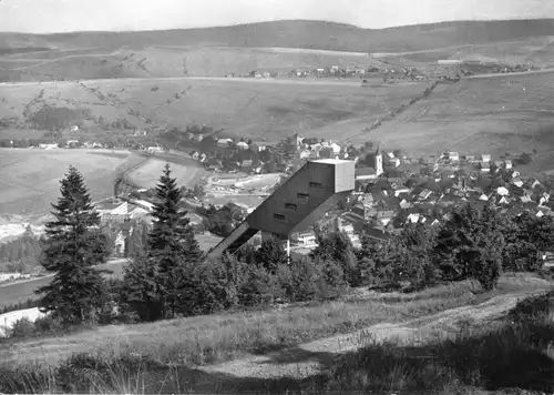 AK, Kurort Oberwiesenthal Erzgeb., Blick vom "Eckbauer", 1977