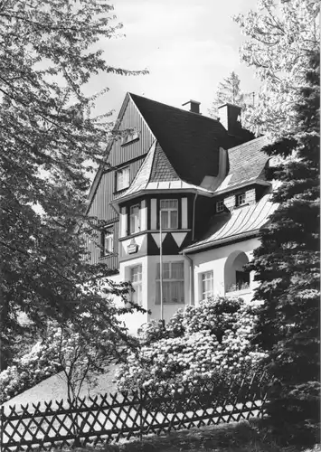 AK, Kurort Bärenfels Osterzgeb., Oberbärenburg, "Haus Waldfrieden", 1982