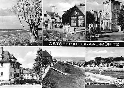 AK, Ostseebad Graal-Müritz, sechs Abb., 1973