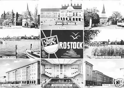 AK, Rostock, acht Abb., 1961