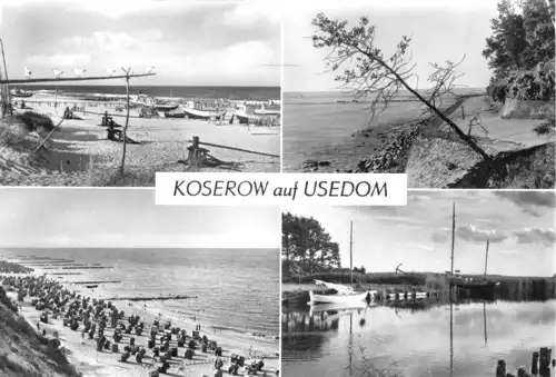AK, Koserow auf Usedom, vier Abb., 1982