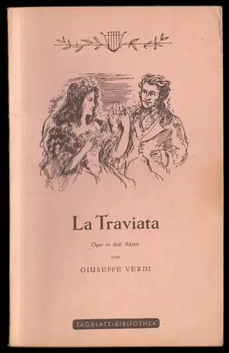 Textbuch, La Traviata, Oper von Giuseppe Verdi, Wien 1951