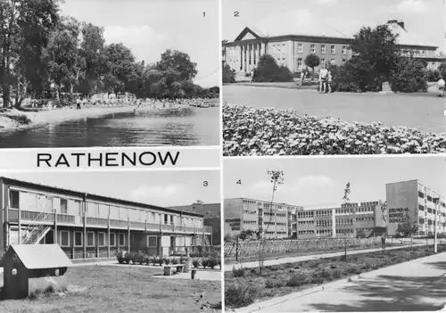 AK, Rathenow, vier Abb., 1978