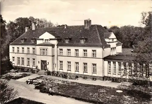 AK, Biendorf Kr. Bernburg, Agraringnieurschule, Hauptgebäude, 1971