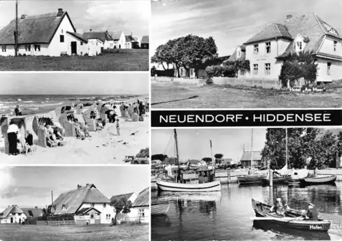 AK, Insel Hiddensee, Neuendorf, fünf Abb., 1978