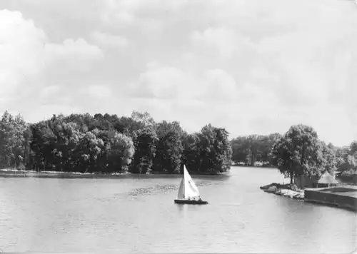 AK, Templin, Blick zum Stadtsee, 1966