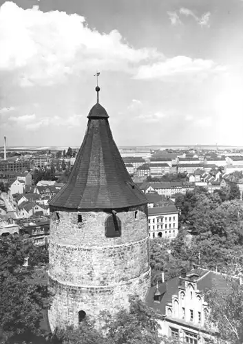 AK, Altenburg, Blick vom Schloß (Hausmannsturm), 1966