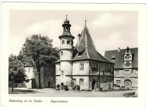 AK, Rothenburg ob der Tauber, Hegereiterhaus, um 1958