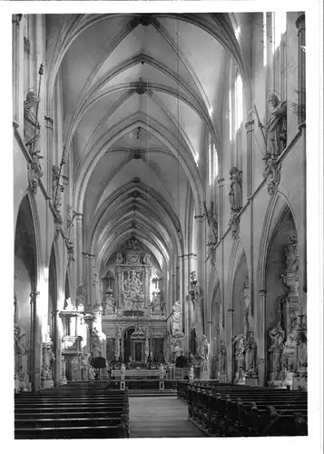 AK, Salem, Kirche des ehem. Zisterzienserklosters, Innenansicht, um 1955