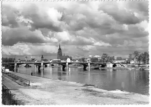 AK, Frankfurt Main, Mainansicht, um 1960