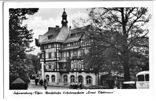 AK, Schwarzburg Thür., Reichsbahn Erholungsheim "Ernst-Thälmann", 1954