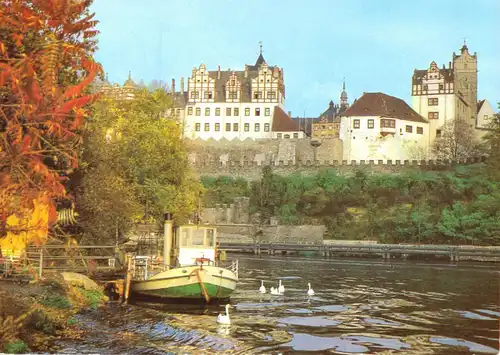 AK, Bernburg Saale, Blick zum Schloß, 1981