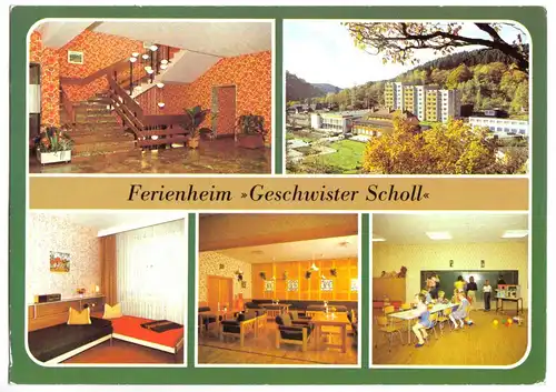 AK, Alexisbad Kr. Quedlinburg, Ferienheim "Geschwister Scholl", fünf Abb., 1985