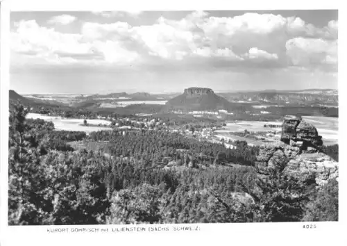 AK, Kurort Gohrisch, Totale mit Lilienstein, 1967