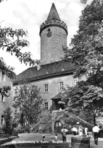 AK, Kahla, Die Leuchtenburg, Innenhof, 1973