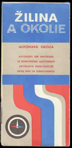 Verkehrskarte, Žilina und Umgebung, 1974