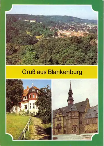 AK, Blankenburg Harz, drei Abb., 1990