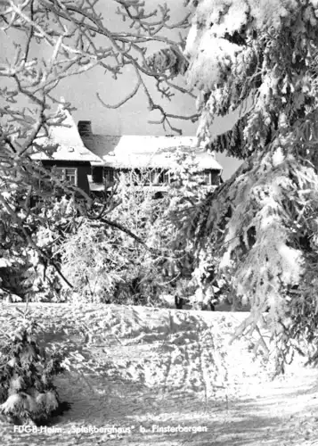 AK, Finsterbergen Thür. Wald, FDGB-Heim Spießberghaus, Winteransicht, 1970