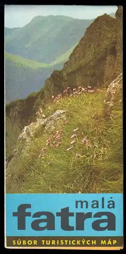 Touristenkarte, Malá Fatra, Niedere Tatra, 1975