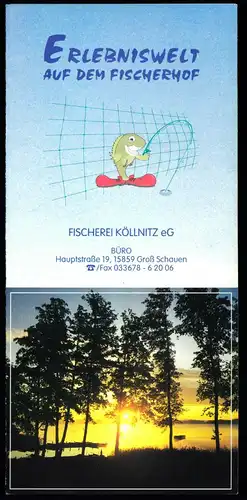 tour. Prospekt, Groß Schauen, Fischerei Köllnitz eG, um 2000