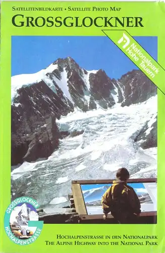 Satelitenkarte, Grossglockner, Nationalpark Hohe Tauern m. Hochalpenstraße, 1991