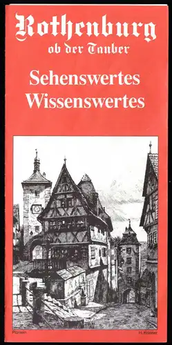 tour. Prospekt, Rothenburg ob der Tauber, Sehenswertes - Wissenswertes, 1993