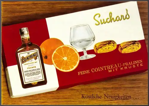 Werbeblatt der Fa. Ph. Suchard GmbH, Schokoladenwerke Lörrach, um 1960