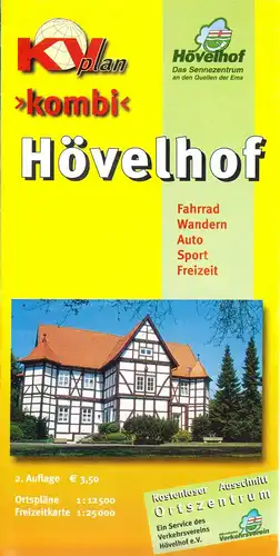 Stadtplan, Hövelhof, Ortszentrum, um 2002