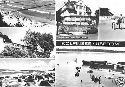 AK, Kölpinsee Usedom, sechs Abb., 1972