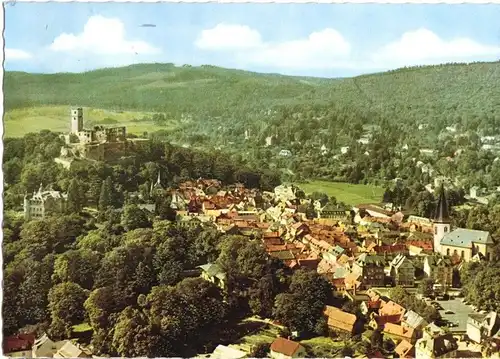 AK, Königstein im Ts., Luftbildansicht, um 1968