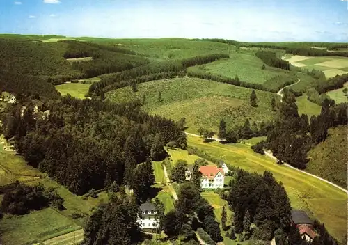 AK, Hüttental - Geisweid, Erholungsheim "Patmos", Luftbildansicht, 1971