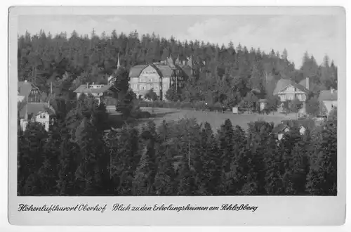 AK, Oberhof Thür. Wald, Heime am Schloßberg, um 1950
