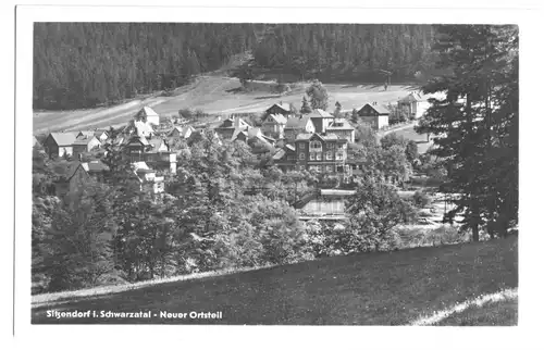 AK, Sitzendorf Schwarzatal, neuer Ortsteil, 1954