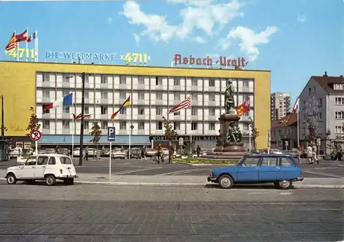 AK, Bremerhaven, Theodor-Heuss-Platz mit Nordsee-Hotel, um 1980